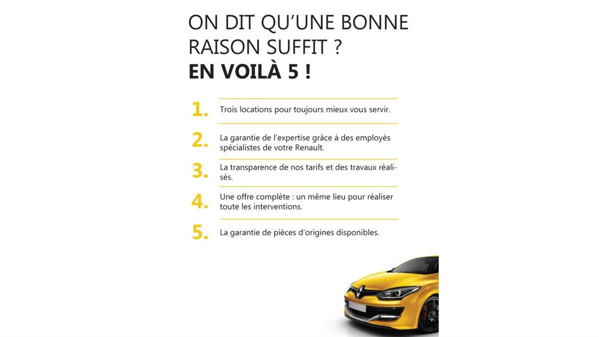 Pourquoi choisir Renault ?